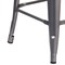 Flash Furniture 24'' High Backless Metal Indoor Counter Height Stool, Square Seat, PK4 4-XU-DG-TP0004-24-GG - alternate 4